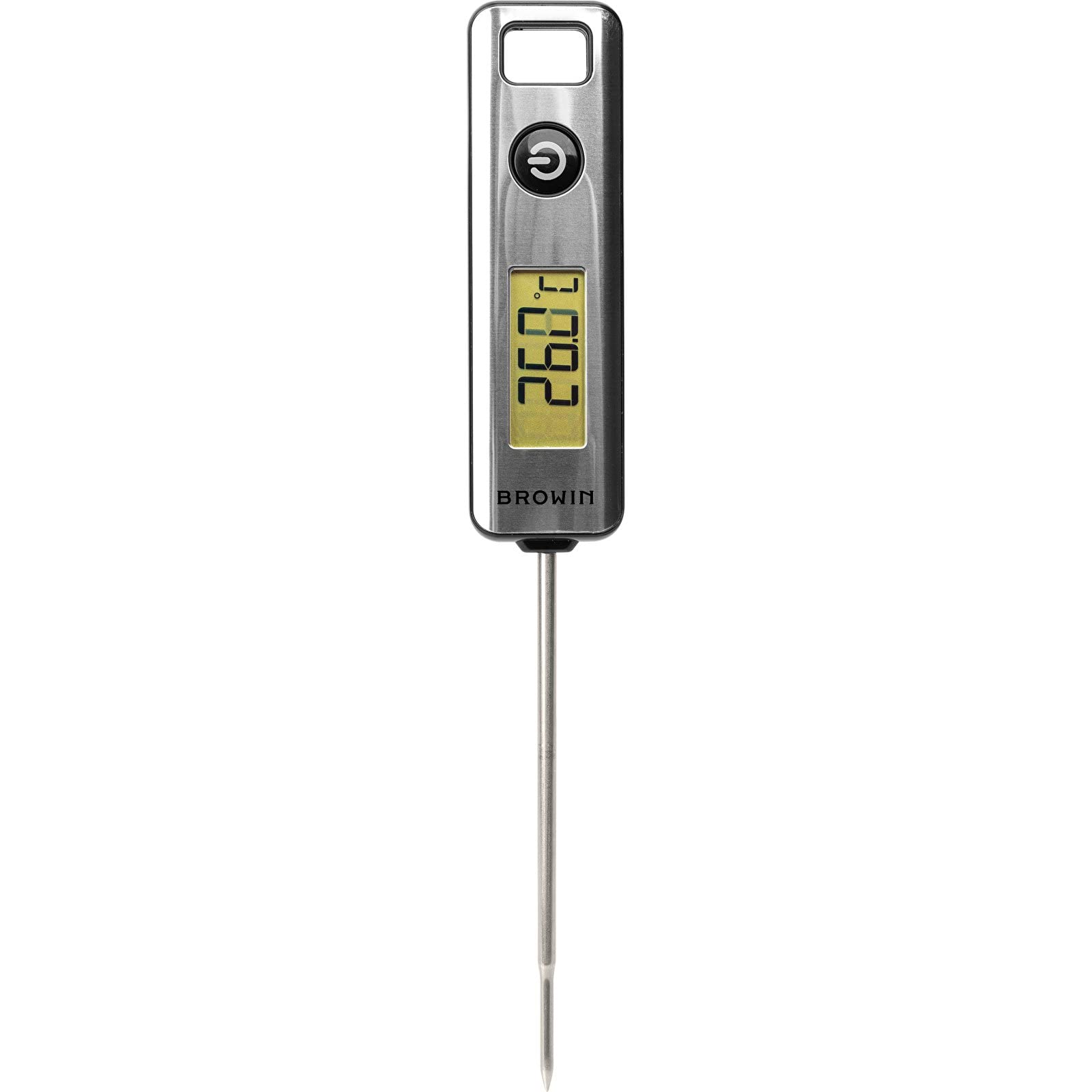 Browin 185109 Kitchen Thermometer from -50°C to +200°C - Celsius and Fahrenheit Scale - Electronic LCD with Probe - for Cooking, Baking and Grilling