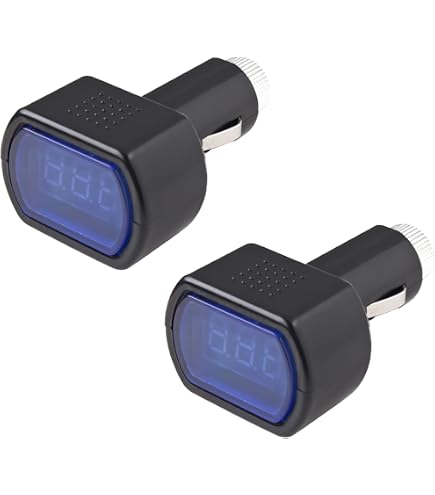 Amazon.com: Suvnie 2 PCS Car LED Cigarette Lighter Voltmeter, DC 12V 24V  Battery Voltage Digital Panel Meter, Universal Auto Electric Volt Gauge  Monitor, Car Accessories for Motorcycle Truck : Automotive