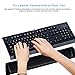 LingsFire Wrist Rests Keyboard Wrist Rest Pad, Leatherette Ergonomic Wrist Cushion Soft Support Pad for Laptops/ Notebooks/ MacBooks/PC/Computer Easy Typing & Pain Relief (18.23