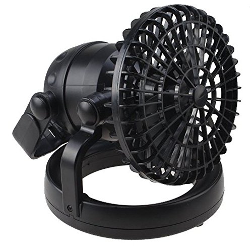 Plixio 2 in 1 Portable Outdoor Camping Fan with 18 LED Lights- A Hanging Tent Lantern and Ceiling Fan (Certified Refurbished)