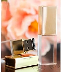 Laak 32GB New Crystal Transparent Rectangle Genuine