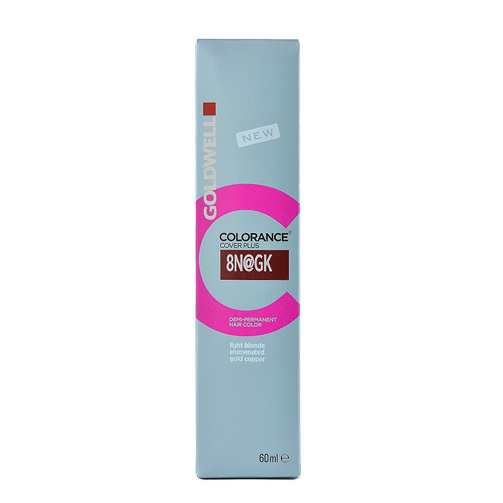 Goldwell Colorance Cover Plus Demi-Permanent Hair Colour, 8NaGk Light Blonde Elumenated Gold Copper, 60 ml