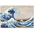 AK Wall Art - Great Wave Off Kanagawa - Japanese Wave Decal - 8" x 5" - Unframed Art Print