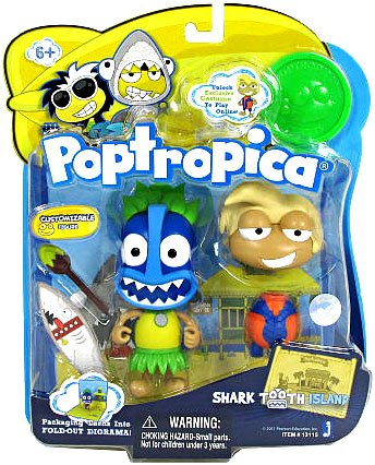 Poptropica 3 Inch Mini Figure Toy 2Pack Shark Tooth Island