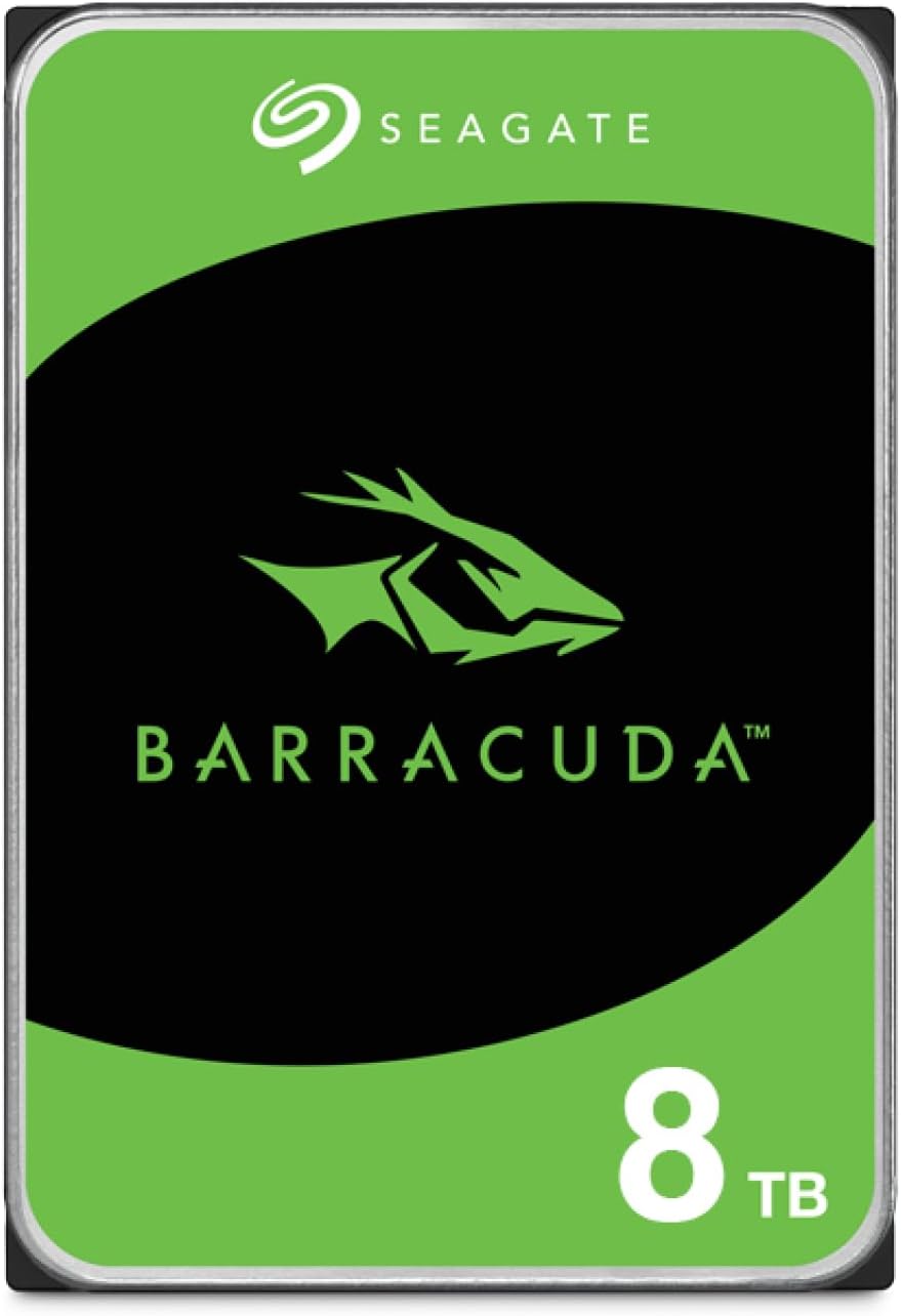 Seagate BarraCuda 8TB Internal 3.5 Inch SATA 6Gb/s 5400 RPM 256MB Cache