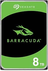 Seagate BarraCuda 8TB Internal 3.5 Inch SATA 6Gb/s 5400 RPM 256MB Cache