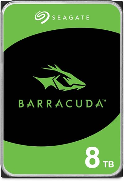 Seagate BarraCuda 8TB Internal 3.5 Inch SATA 6Gb/s 5400 RPM 256MB Cache