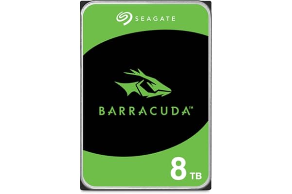Seagate BarraCuda 8 TB Internal Hard Drive HDD – 3.5 Inch SATA 6 Gb/s, 5,400 RPM, 256 MB Cache for Computer Desktop PC (ST8000DMZ04/004)