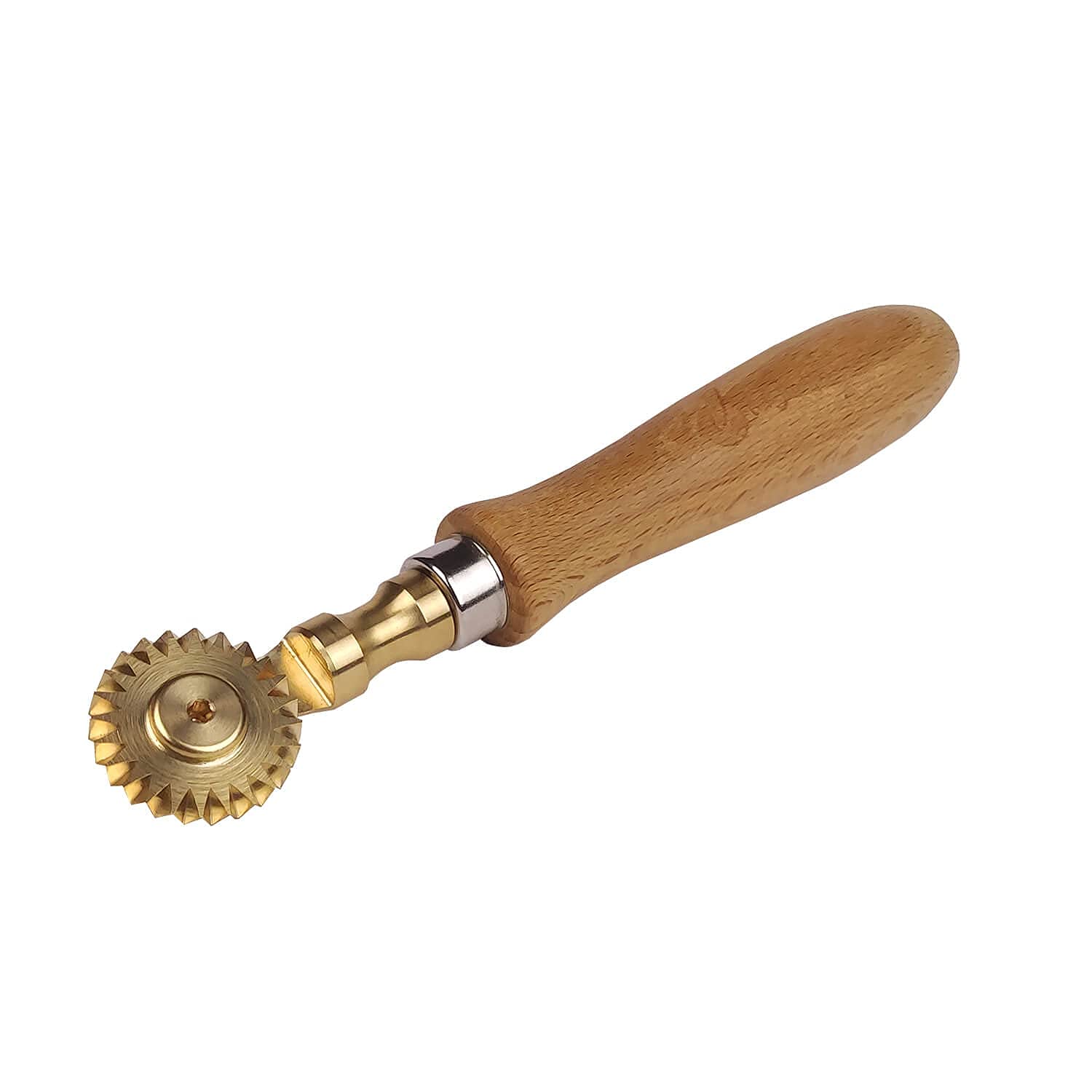 Tagliapasta Tortellini, Ravioli - Diameter 30 mm Brass with Beech Wood Handle [Made in Italy]