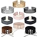 Tpocean 9Pcs Boho Three Colors Gold Metal Bling Harajuku Plus Size Velvet Belt Choker Necklaces Sets Adjustable for Women Girls