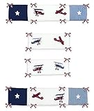 Sweet Jojo Designs Vintage Aviator Collection Crib Bumper