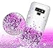 Galaxy Note 9 Case SunStory Luxury Fashion Design with Moving Shiny Quicksand Glitter and Double Protection with PC Layer and TPU Bumper Case for Samsung Galaxy Note 9 Phone (Purple)