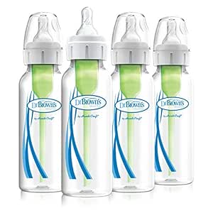 Amazon.com: Dr. Brown’s Anti-Colic Options+ Baby Bottles, Narrow, 8oz