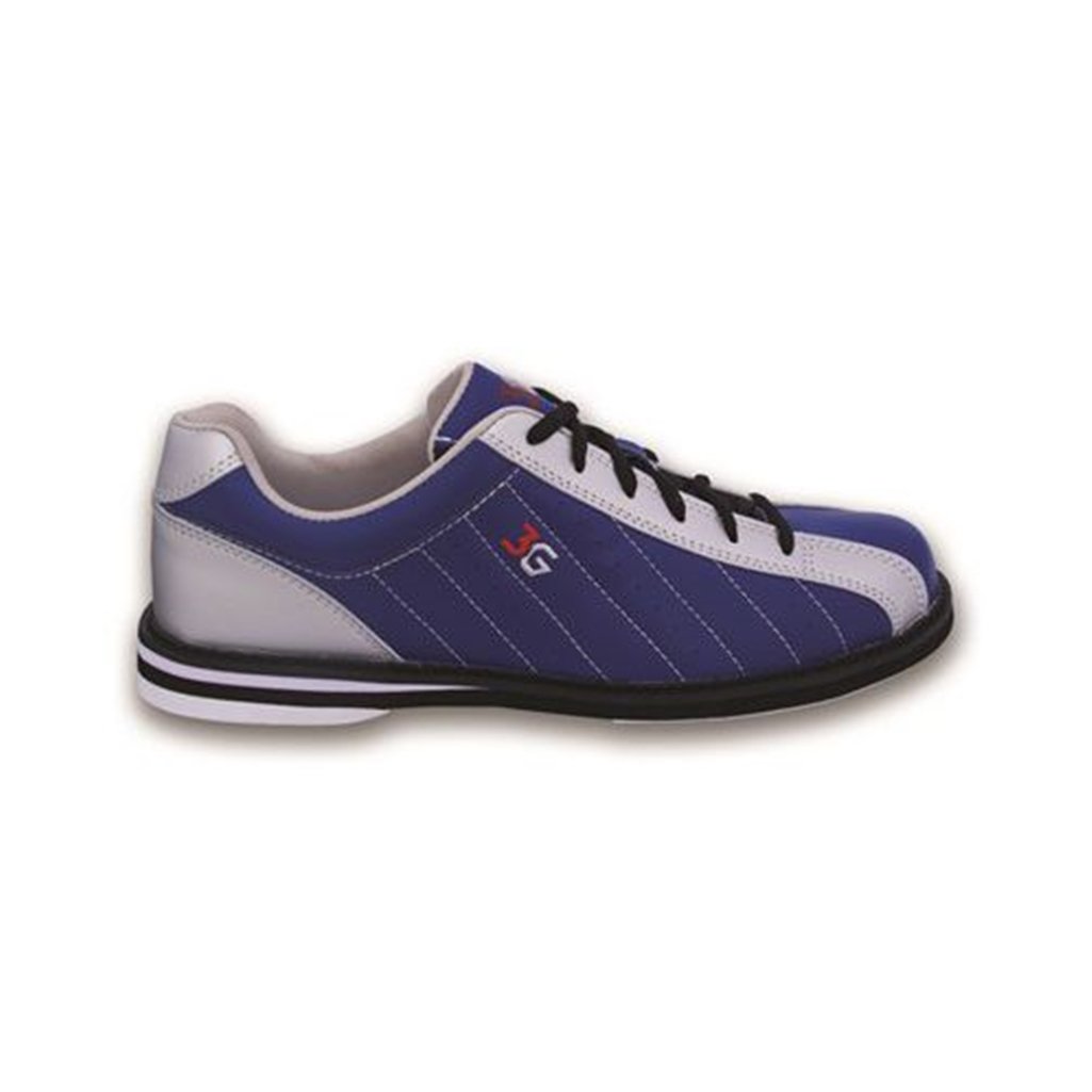 3G Kicks Navy/Silver Unisex Bowling Shoes, Size 7.5