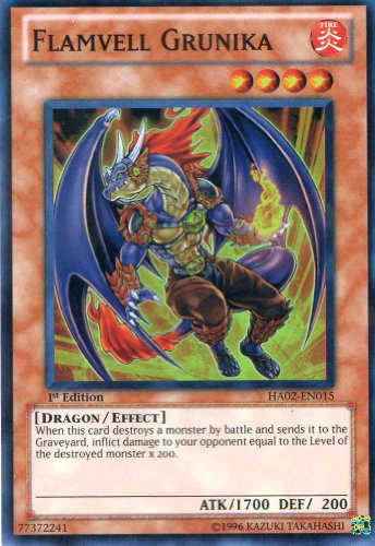Yu-Gi-Oh! - Flamvell Grunika (HA02-EN015) - Hidden Arsenal 2 - 1st Edition - Super Rare