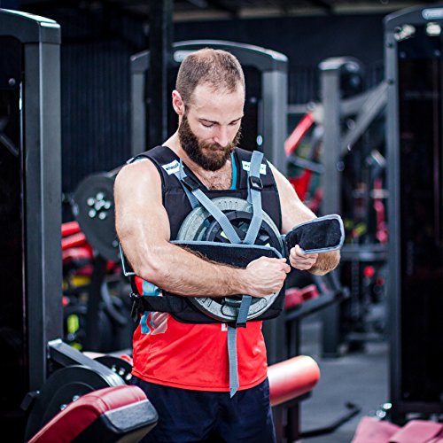 Myoready Weighted Vest (50 lb. Max) Adjustable, Heavy Duty Use