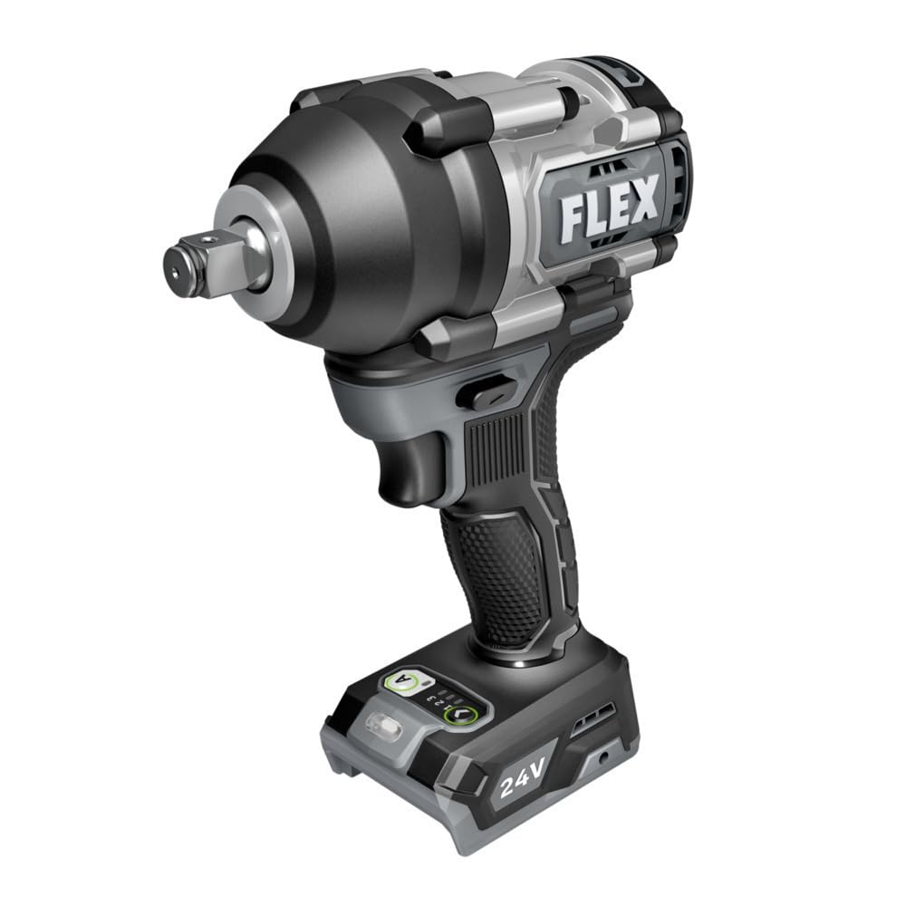 Photo 1 of FLEX 24V Brushless Cordless 1/2-Inch 750 Ft-Lbs Mid-Torque Impact Wrench Tool Only, Battery and Charger Not Included - FX1451-Z