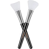 LORMAY 2 Pcs Silicone Face Mask Brush Applicator for Facial Mud, Clay Mask, DIY, Modeling Mask, Body Lotion, and BB CC Cream