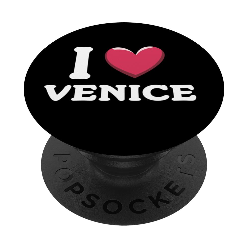 I Love Heart Venice Italy Proud Italian Holiday Souvenir PopSockets Swappable PopGrip