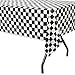 Adorox Pack of 2 Checkered Plastic Table Cover Disposable Reusable Picnic Race Car Birthday Party Theme