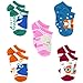 Finding Dory Nemo Girls 5 pack Socks (Shoe: 7-10 (Sock: 4-6), Dory Friends Bold)