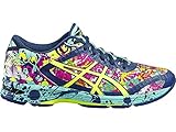 ASICS Women's Gel-Noosa Tri 11 Running Shoe, Poseidon/Safety Yellow/Cockatoo, 8 M US