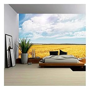 Wall26 - Beautiful View of Field and Blue Sky- Canvas Art Wall Decor - 66"x96"