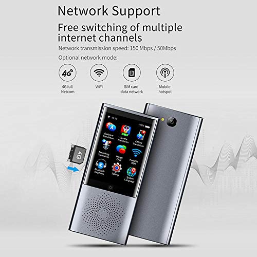 Portable Languages Instant Translator Device, Smart Voice 2-Way Translator Real Time, 3-inch IPS Screen|1550 mAh battery|8G Memory|Built-in mic|Offline Available, for Travel Abroad,Shopping, Learning