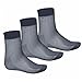 iiniim Men's 3 Pairs Sheer Ultra thin Breathable Silk Summer Dress Socks Crew Socks Charcoal Grey (Mid-Calf) One Size