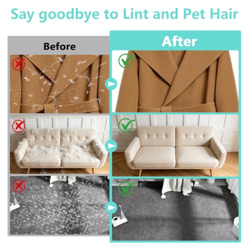 New Upgrade Pet Hair Removal Glove for Dogs & Cats, Electrostatic Reusable Magic Brush Removal Glove, Washable Pet Hair Remover Tool for Clothing, Sofa, Rug, Auto Interior