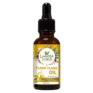 Luxura Sciences Ylang Ylang Essential Oil - Nourishing Radiance for a Confidently Deep Clean- 100% Pure Therapeutic Grade Ylang Ylang Oil (15 ML)