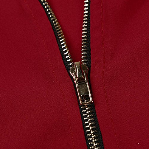 Women Blouse FarJing Fashion Women Casual Tops T-Shirt Loose Top Long Sleeve Blouse (M, Red)