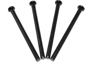 Door Hinge Pin Maxmoral 4pcs 3.5 Inches Hinge Pins for Interior Door Security Replacement, Black