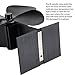 KINDEN Fireplace Fans 4-Blade - Heat Powered Stove Fan for Wood Log Burner Ultra Quiet Increases 80% More Warm Air than 2 Blade Eco-Friendly with Stove Thermometer (Aluminium Black,Large Size)