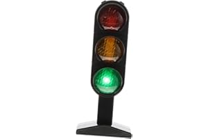 MUSISALY Kids Traffic Light Toy Model Large Simulation Plastic Road Toy for Early Education and Traffic Safety