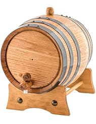 2 Liters American Oak Aging Whiskey Barrel | Handcrafted using American White Oak | Age your own Whiskey, Beer, Wine, Bourbon, Tequila, Hot Sauce & More
