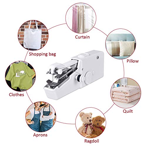 SLEPPGO Handheld Sewing Machine,Mini Handy Portable Cordless Sewing