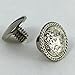 Springfield Leather Company Nickel Plate Decorative Floral Rope Edge Screw Post/Concho 10pk