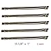 Hongso SBA631(5-Pack) Replacement Straight Stainless Steel Burners for Kenmore Sears, Saturn Model Grills (15 1/8 inch)