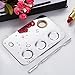 Mudder 5.8 by 4 Inches Makeup Palette Stainless Steel 3-Well Nail-art Palette Cosmetic Artist Mixing Palette with 5.9 Inches Spatula Tool