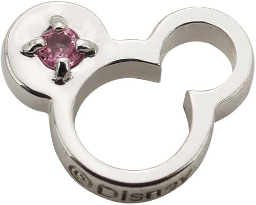 Amazon ディズニー Disney ミッキー ベビーリング 誕生石 K18ホワイトゴールド 10月ピンクトルマリン 210 リング 通販
