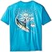 Calcutta CCB-CAL35XXL T-Shirt, Carb Blue, Fade Logo Marlin Short, XX-Large