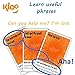 KLOO Learn Spanish Card Game | Home Fun Family Kids Adults | Make Sentences & Talk in a Flash | 2 Decks 100's Words Places & Travel vocab | Juegos de Cartas en Español para la Familia | 1 – 4 Players
