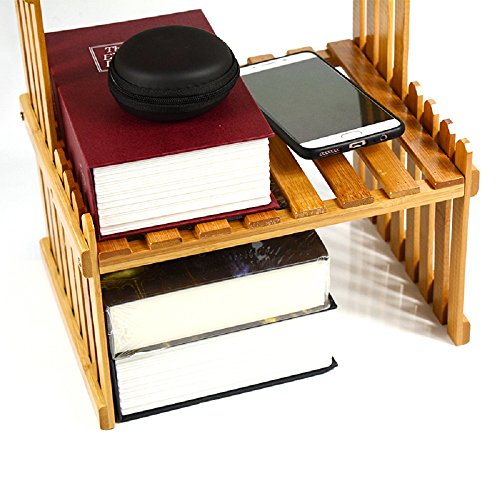 image for Bamboo Plant Stand, Rerii 2-Tier, Compact, Flower Potted Plant Display