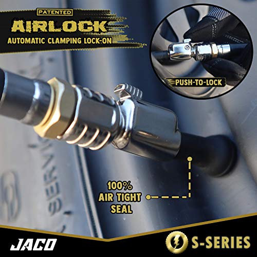 JACO Lightning SSeries Tire Air Chuck 1/4" FNPT Open Flow (2 Pack