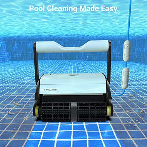PAXCESS Robotic Pool Vacuum Cleaner with WallClimbing Function,Dual
