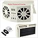 SUGERYY Solar Dual Fan Car Front/Rear Window Air Vent Cool Cooler Fan Windshield Fan