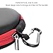New Bee Headphone Headset Earphone Case High-end EVA Portable Protective Multipurpose Travel Holder Zipper Enclosure Storage Bag Case for Earphone Headset Earbuds Cable Key-Black(1-Pack)