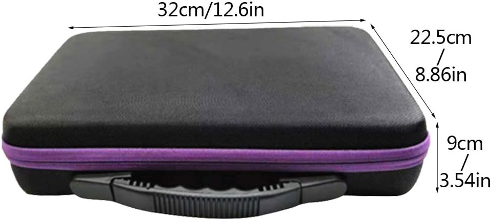 Esoes 60 Bottles Essential Oil Holder Traveling EVA Carrying Case Large Capacity Nail Polish Storage Box Organizer Nail Varnish Storage Bag Foam Insert Tote - Image 5
