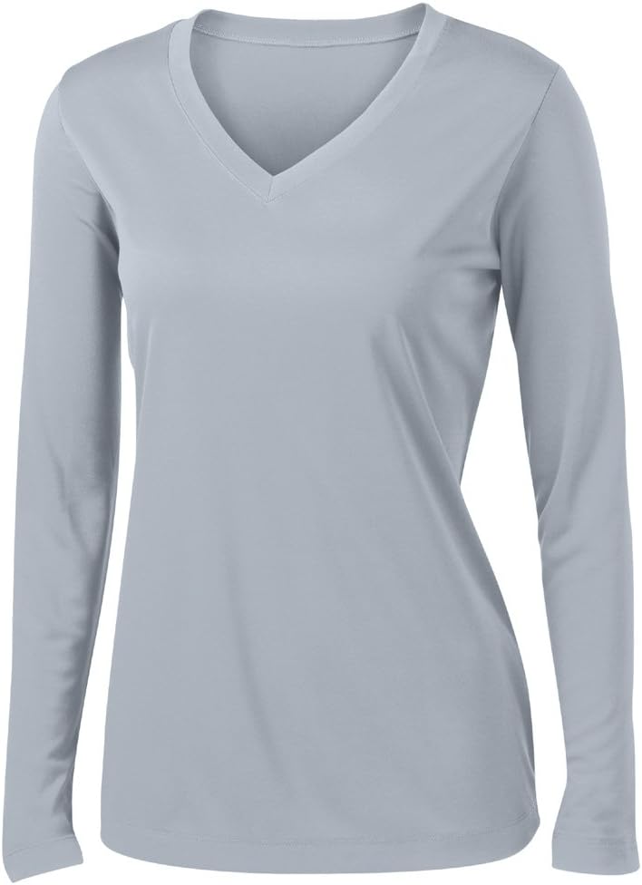 Animal Den Ladies Long Sleeve Moisture Wicking Athletic Shirts Sizes XS-4XL